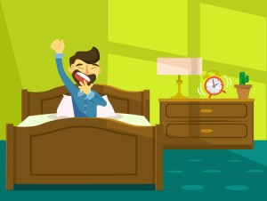 45167847 - good morning. vector flat illustration